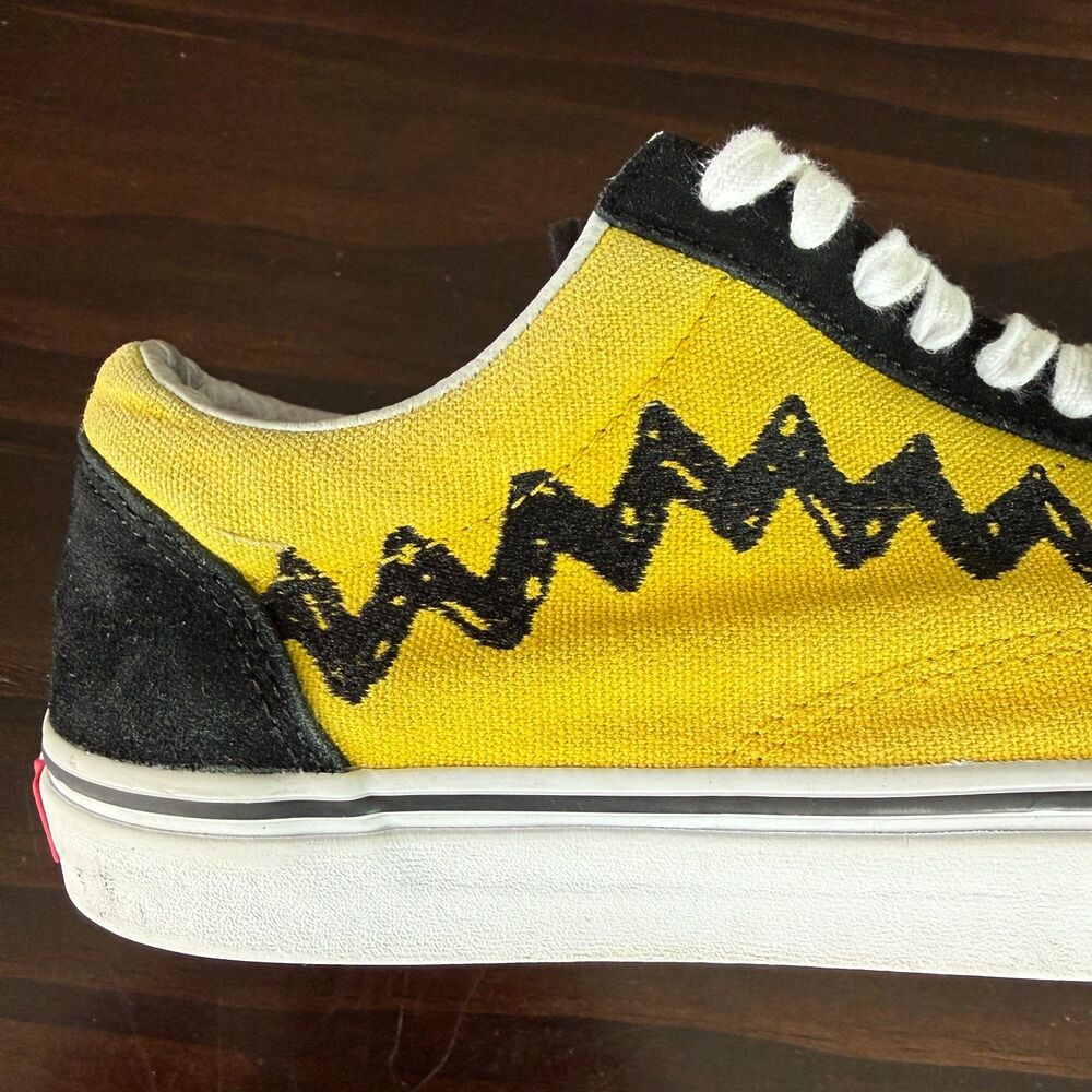 Vans Yellow and Black Low-Top Athletic Sneakers - Picture 8 of 11